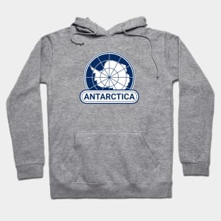 Antarctica Country Badge - Antarctica Flag Hoodie